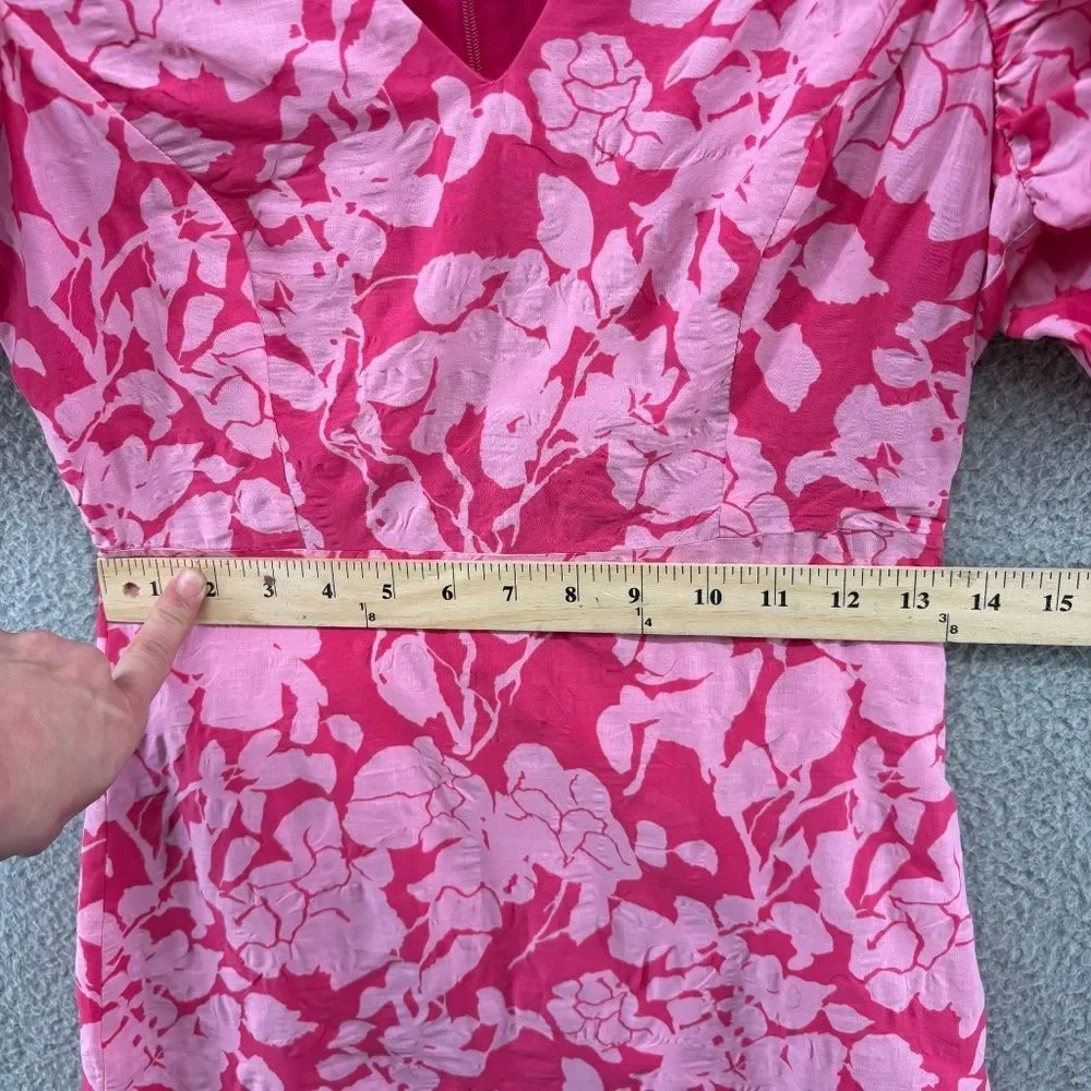 Endless Rose Pink Floral Puff Sleeve Mini Dress XS